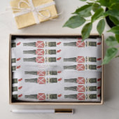 Traditionele Waterverf, kerstcadeau voor de bont Tissuepapier (Geschenk)