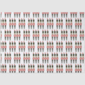 Traditionele Waterverf, kerstcadeau voor de bont Tissuepapier (Voorkant)