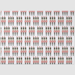 Traditionele Waterverf, kerstcadeau voor de bont Tissuepapier