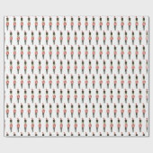 Traditionele Waterverf Notenkraker Kerstcadeau Cadeaupapier (Vlak)