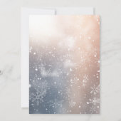 Traditionele Waterverf Winter Vrolijk kerstdiner Kaart (Achterkant)