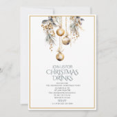 Traditionele Waterverf Winter Vrolijk Kerstfeest I Kaart (Voorkant)