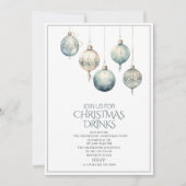 Traditionele Waterverf Winter Vrolijk Kerstfeest I Kaart (Voorkant)