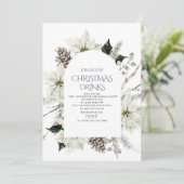 Traditionele Waterverf Winter Vrolijk Kerstfeest I Kaart (Staand voorkant)