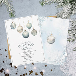 Traditionele Waterverf Winter Vrolijk Kerstfeest I Kaart