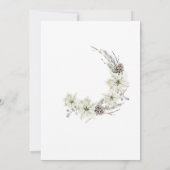 Traditionele Waterverf Winter Vrolijk Kerstfeest I Kaart (Achterkant)