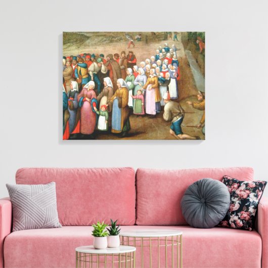 Traditionele weddenschappen ( kunst) canvas afdruk (Insitu (Woonkamer))