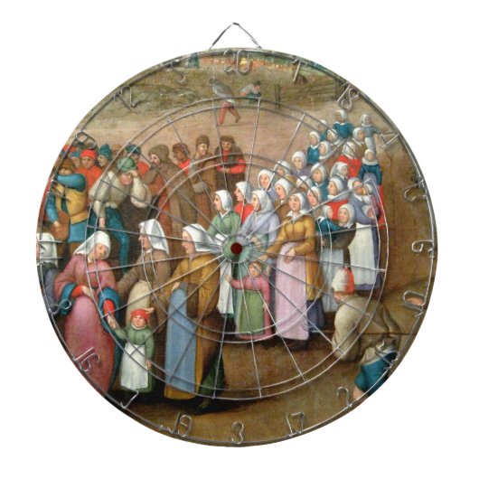 Traditionele weddenschappen ( kunst) dartbord (Voorkant)