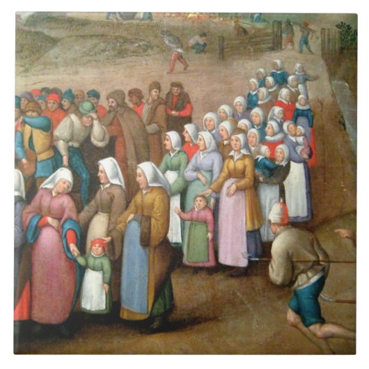 Traditionele weddenschappen ( kunst) tegeltje (Voorkant)