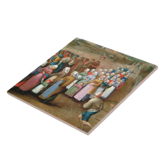 Traditionele weddenschappen ( kunst) tegeltje (Zijkant)