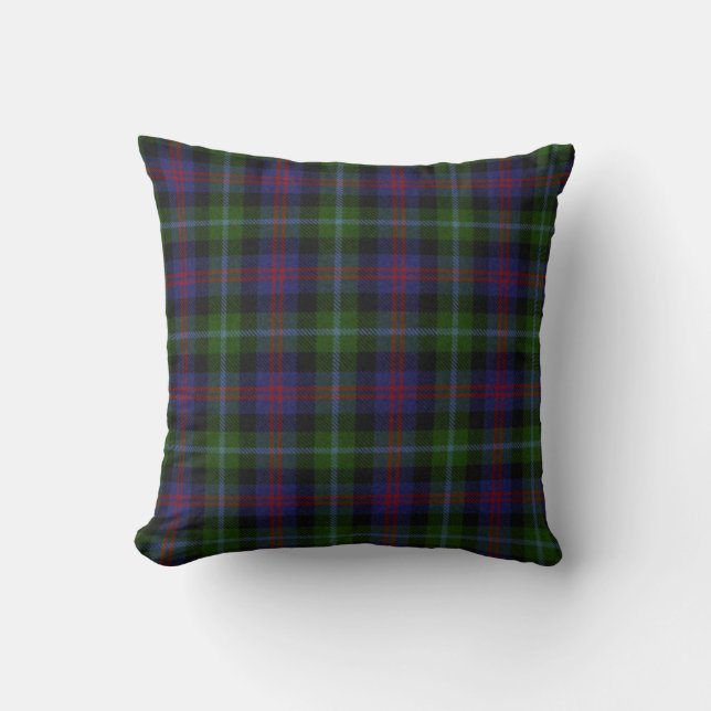 Traditionele Wellington Tartan Pset Pillow Kussen (Voorkant)