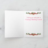 Traditionele Welsh Corgi Kerstmis Feestdagen Kaart (Binnen)