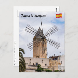 Traditionele windmolen in Palma de Mallorca - Span Briefkaart