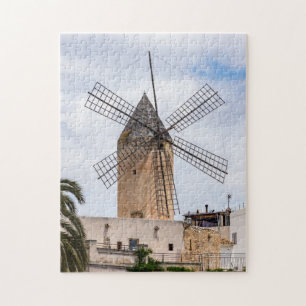 Traditionele windmolen in Palma de Mallorca - Span Legpuzzel