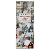 Traditionele Winter Kerstmis Wijn Cadeautas (Voorkant)