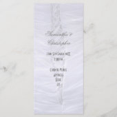 Traditionele witte bruiloft kerk bruiloft programm programmakaart (Voorkant)