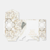 Traditionele witte lace oude dwergbruiloft bedankdoosjes (Uitgevouwen)