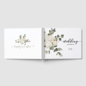 Traditionele witte rozenbloemen Bouquet Weddenscha Gastenboek (Volledig)