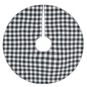 Traditionele witte zwarte buffelaansteker kerstboom rok (Voorkant)