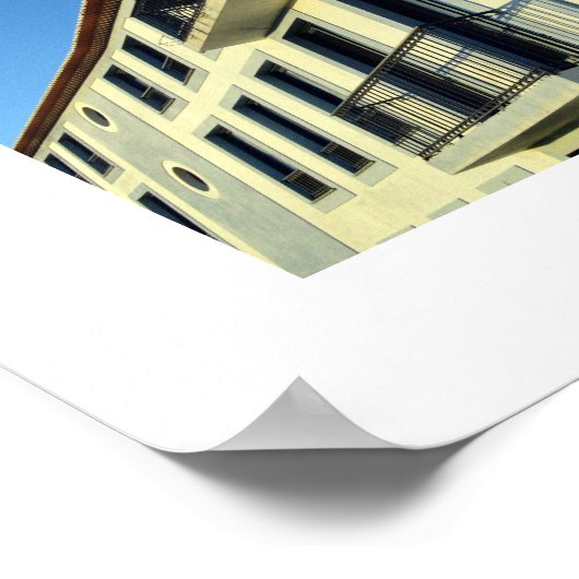 Traditionele woningen: Angra do Heroismo, Azoren Poster (Hoek)