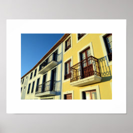 Traditionele woningen: Angra do Heroismo, Azoren Poster