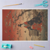 Traditionele Woodblock Japan Vrouwen Portret Tissuepapier (Craft)