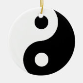 Traditionele Yin Yang Keramisch Ornament (Voorkant)