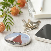 Traditionele zeilboot cruise op Ijsselmeer Sleutelhanger (Zijkant)