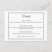 Traditionele zwart-wit bruiloft details Kaart (Voorkant)