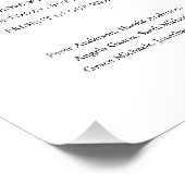 Traditionele zwart-wit formele elegante bruiloft foto afdruk (Hoek)