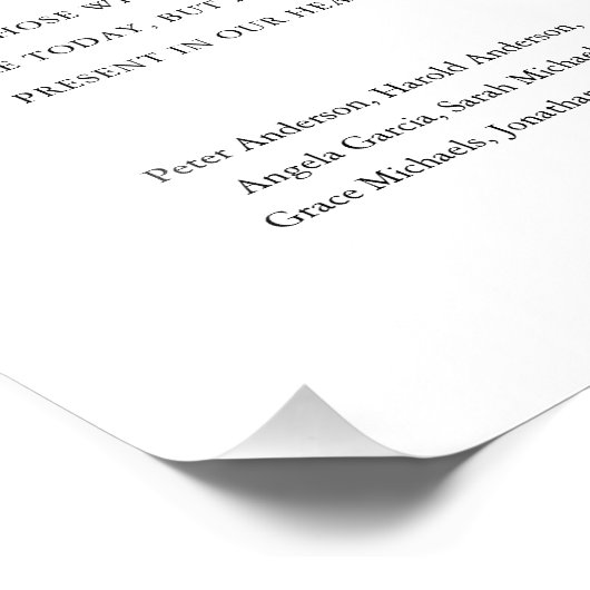 Traditionele zwart-wit formele elegante bruiloft foto afdruk (Hoek)