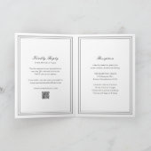 Traditionele zwart-wit QR Code bruiloft (Binnen)
