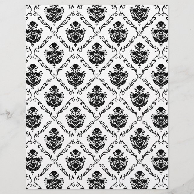Traditionele zwarte Damask (Voorkant)