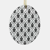 Traditionele zwarte Damask Keramisch Ornament (Rechts)