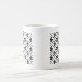 Traditionele zwarte Damask Koffiemok (Center)