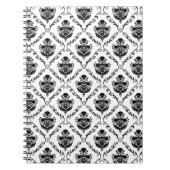 Traditionele zwarte Damask Notitieboek (Voorkant)