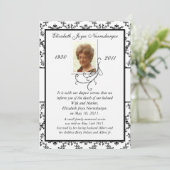 Traditionele zwarte en witte bekendmaking aankondiging (Staand voorkant)