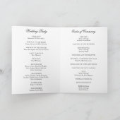 Traditionele Zwarte en Witte Formele Elegante Trou Programma (Binnen)