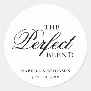 Traditionele Zwarte en Witte Formele Elegante Trou Ronde Sticker