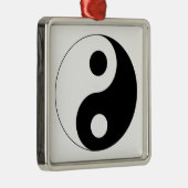 Traditionele zwarte en witte yin Yang Pattern Metalen Ornament (Rechts)