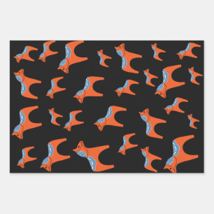 Traditionele Zweedse Dala Horse Inpakpapier Vel