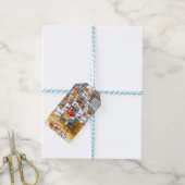 Traditionele Zweedse kerstkerstWaterverf van vanmi Cadeaulabel (Met Touw)
