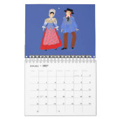 Traditionele ZWITSERSE kostuums Kalender (Jan 2027)