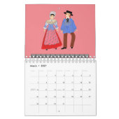 Traditionele ZWITSERSE kostuums Kalender (Mar 2027)