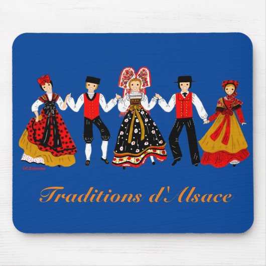 Traditions d'Alsace, Frankrijk Muismat (Voorkant)