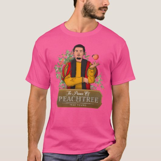 Trae Young - Prince of Peachtree - Atlanta Basketb T-shirt (Voorkant)