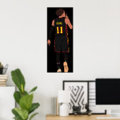 Trae Young Silences the Garden Poster (Thuiskantoor)