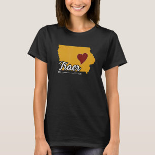 TRAER IOWA IA USA Cute Souvenir Merch US City St T-shirt