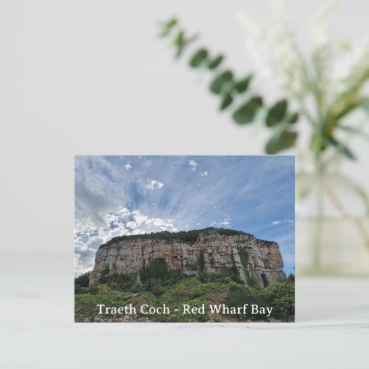 Traeth Coch - Red Wharf Bay Briefkaart (Staand voorkant)