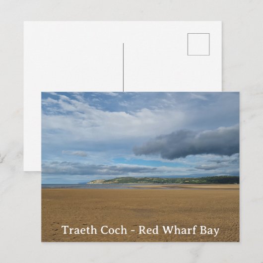 Traeth Coch - Red Wharf Bay Briefkaart (Voorkant / Achterkant)